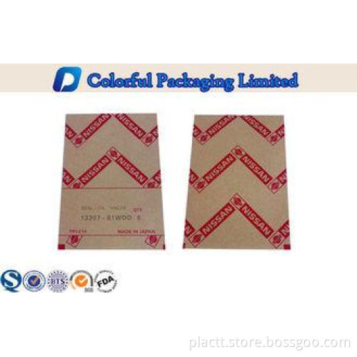 Customized Three Sides Sealing Kraft Paper Stand Up Pouch W